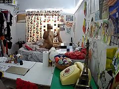 I installed a camera in my wifes room to watch her while I work in my office