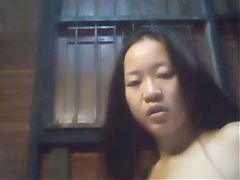 Asian girl at home alone bored to be alone Masturbate 13