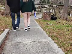 Hot Momma Vee Strolls Through The Park And Sucks Cock!
