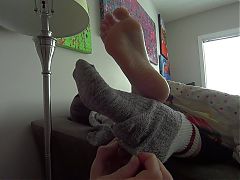 The Sock Bandit! (Part 2) Candid Foot Worship! HD PREVIEW